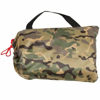 MFH Tarpaulin, 190T polyester, BTP Multicam, metal eyes, 200 x 300CM