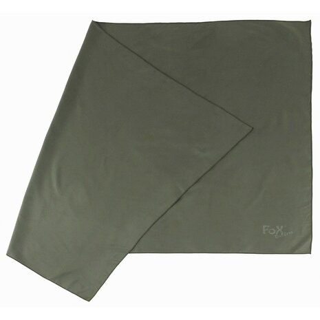 Fox outdoor Microfibre Towel "Quick Dry" OD green, 130 x 80 cm
