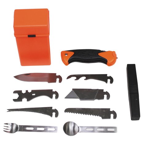 MFH Survival set "Special", 27 pieces, orange