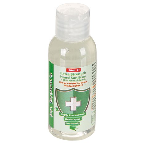 Dr. Brown's Disinfectant hand gel 50ml, 80% alcohol