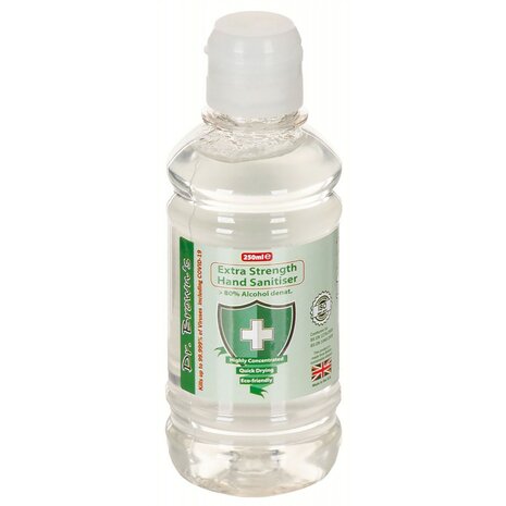 Dr. Brown's Disinfectant hand gel 250ml, 80% alcohol