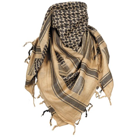 PLO sjaal "Shemagh" kaki-zwart