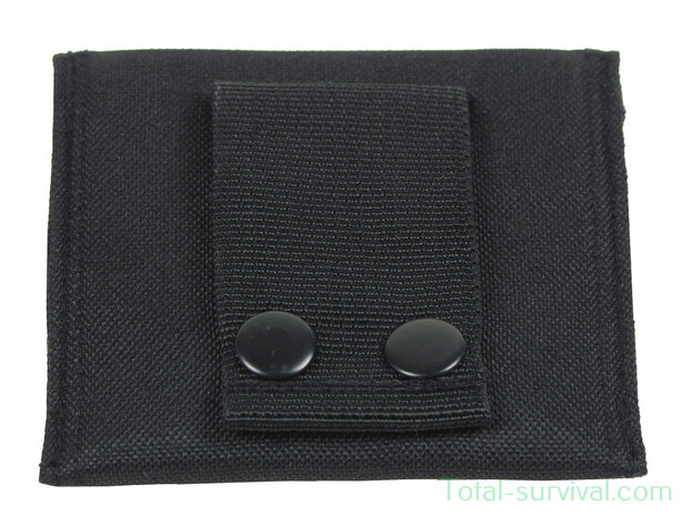 ID wallet / beurs, nylon zwart
