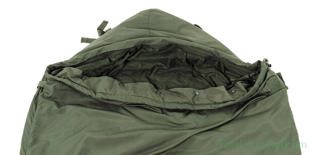 British army Mummy sleeping bag, "Light Weight" with sheet liner, olive green