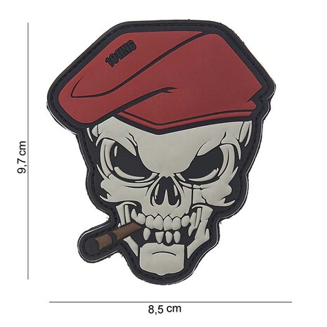 101 INC 3D PVC patch " Skull sigar "