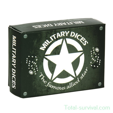 Fosco Set of military dice (6 pieces)