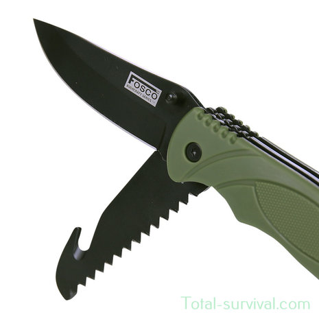 Fosco Bushcraft Messer, grün