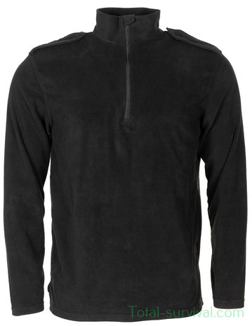 British police shirt fleece black