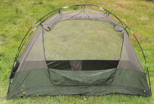 Dutch army mosquito net, tent-shaped, OD green
