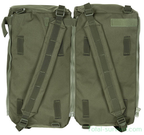 MFH trekking backpack "Mountain", 100l, with daybag side bags, OD green