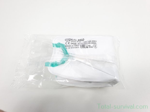 BLS 860 Mouth mask FFP3 NR D with breathing valve, CE 0426