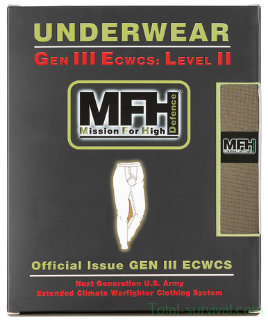 MFH US ECWS Thermal Underpants, long, Level II, GEN III, OD green