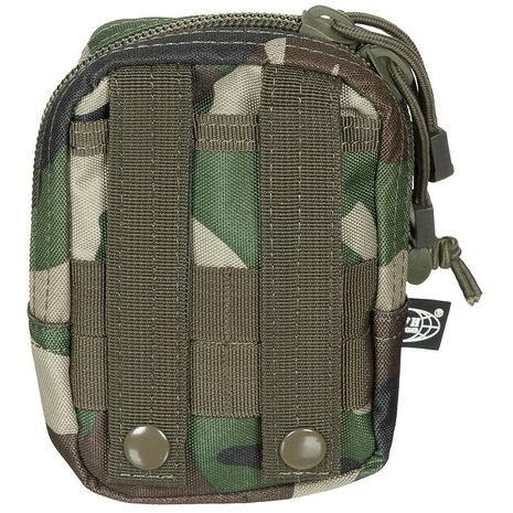 MFH Utility Pouch, "MOLLE", Woodland camo