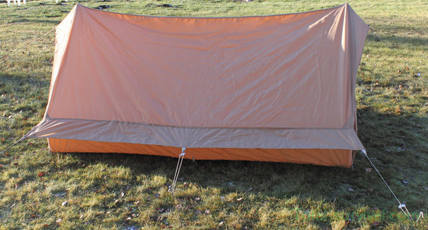 Tente armée française F1 2 places, kaki, avec tapis de sol