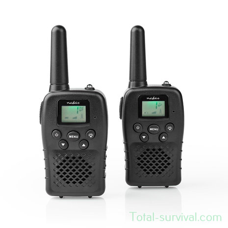 Radio bidirectionnelle de communication Nedis TK1000 PTT / VOX, jusqu'à 10 km