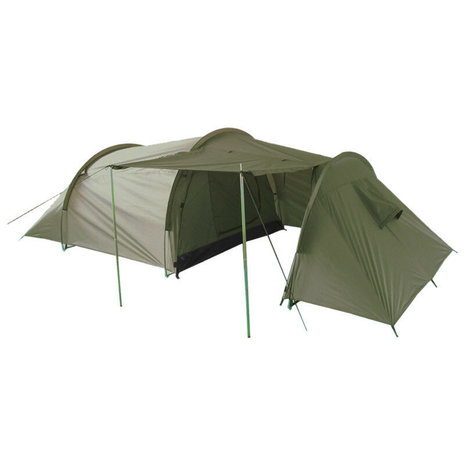 Mil-Tec trekking tent 3-person, OD green, with groundsheet and storage space