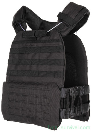 MFH Plate carrier vest "Laser MOLLE", zwart