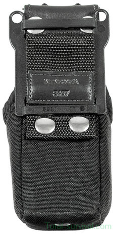 Étui de transport pour talkie-walkie Motorola de la police britannique avec attache de sangle, nylon, noir