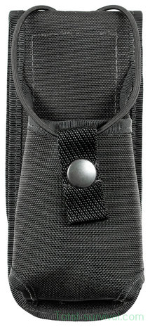 Britse politie portofoon draagtas met riembevestiging, nylon, zwart
