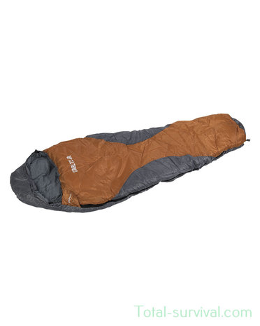 Loftra Starlite children's mummy sleeping bag "Junior", gray / orange