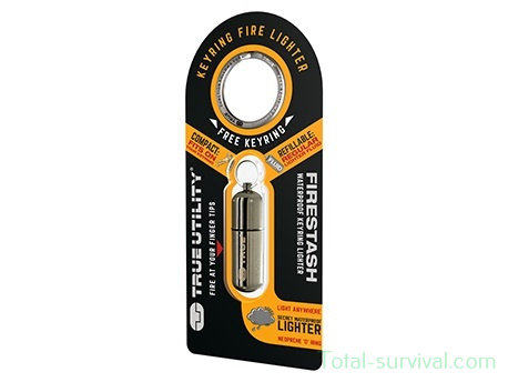True Utility FireStash Clam Mini-Feuerzeug, nachfüllbar
