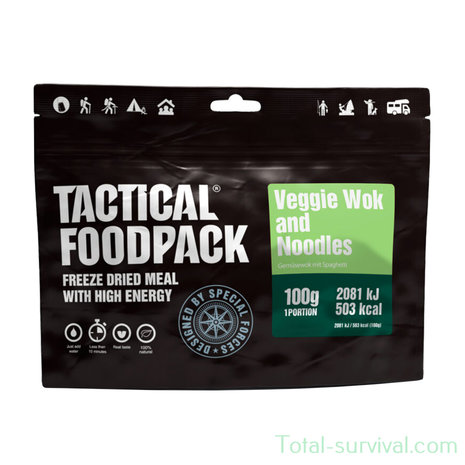 Tactical Foodpack Veggie Wok and Noodles 100G