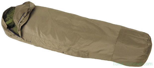 MFH GI modular sleeping bag system 3-layer laminate sleeping bag cover, breathable, water repellent, olive green