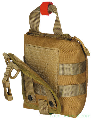 MFH Tactical Pouch, First Aid, small, "MOLLE", coyote tan
