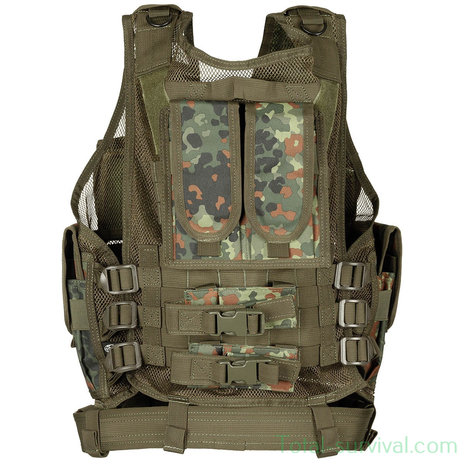 MFH Tactical vest USMC with belt and pouches, flecktarn