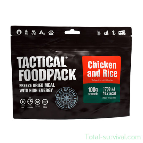 Tactical Foodpack Poulet et Riz 100G