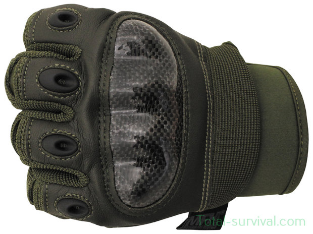 MFH Tactical Gloves, "Mission", green