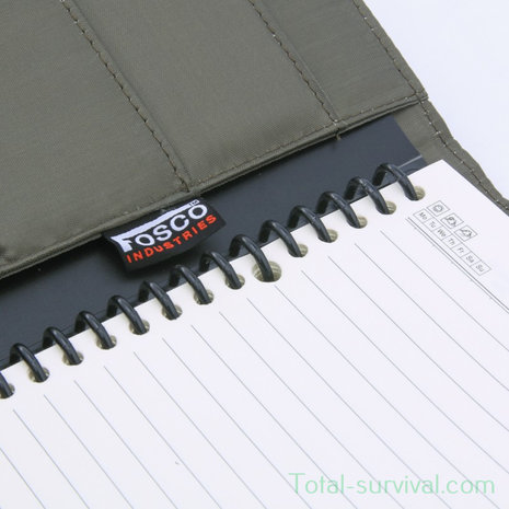 Fosco Polyester-Notizbuch Outdoor groß, oliv grün