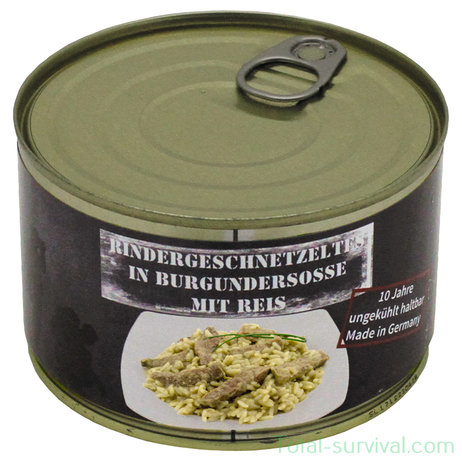 MFH Canned Beef stew with rice, 400g, emergency food