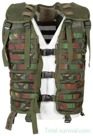 Dutch army load carrying vest, Molle, woodland DPM