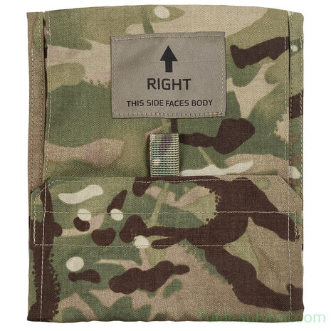 British Army side plate carrier / side pouch, Virtus right, MTP multicam