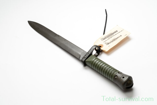 Couteau baïonnette espagnol Cetme L avec fourreau, vert olive