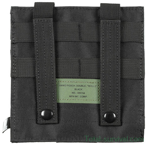 MFH Magazintasche, 2-fach, "MOLLE", Schwarz