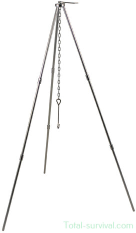 Fox outdoor tripod "Trekking", aluminum, with chain and hook