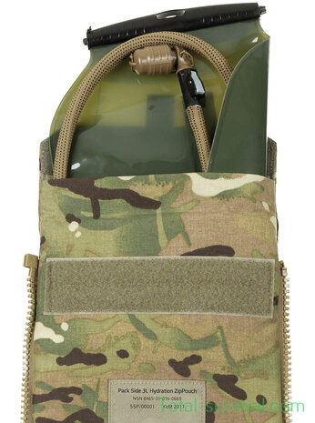 Source Rider hydration system side bag for PLCE backpack 3L incl. bladder, MTP camo