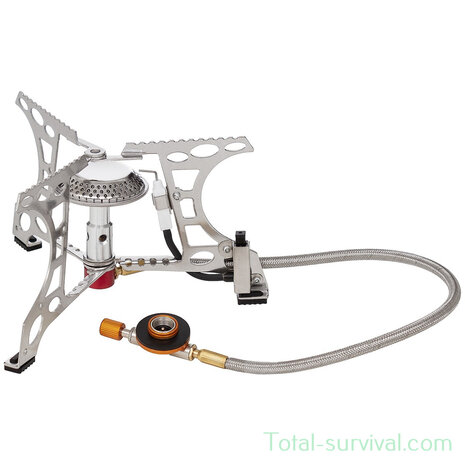 Fox outdoor gas stove foldable, with hose and piezo ignition