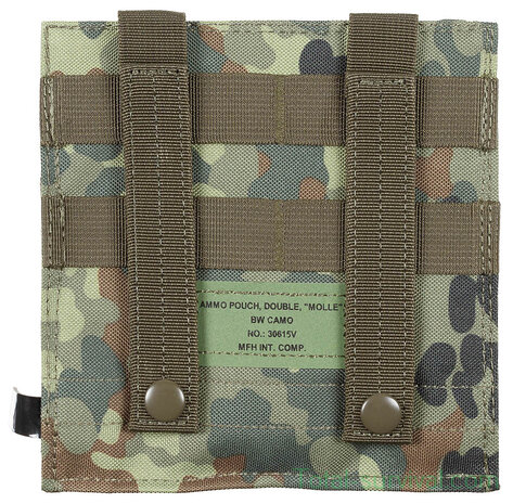 MFH Magazintasche, 2-fach, "MOLLE", Flecktarn