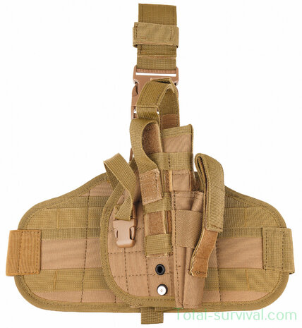 MFH Molle Leg Holster, Right, coyote tan