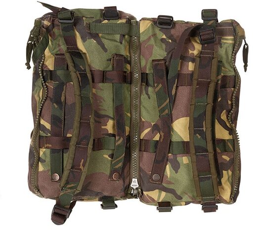 Sac à dos / sacs latéraux armée néerlandaise Daypack 2x10L, camouflage DPM
