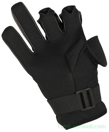 MFH Tactical Neoprene Gloves, Mesh, black
