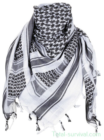 MFH PLO scarf "Shemagh" black-white