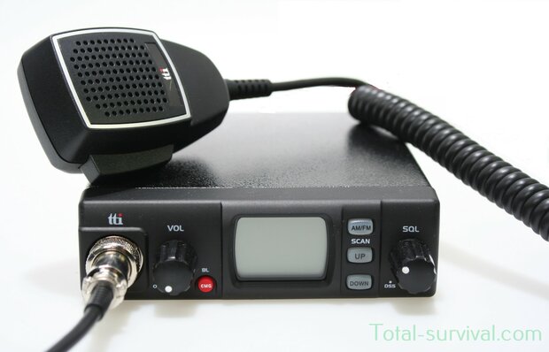 TTI TCB-881N Émetteur-récepteur CB multicanaux compact AM/FM 12/24 volts