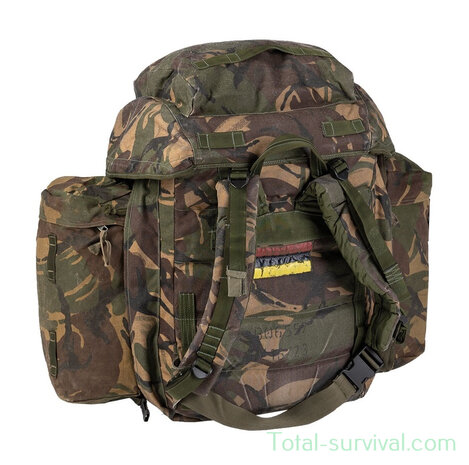 British backpack 80L "PLCE Short" with side pockets, DPM camo