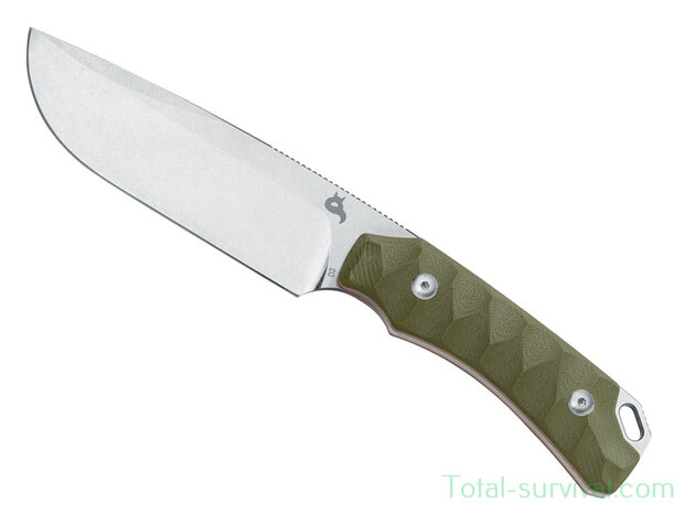 Black Fox Lynx Green D2 fixed blade Bushcraft Knife