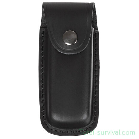 Fox outdoor pocket knife pouch, leather, black