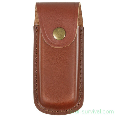 Fox outdoor pocket knife pouch, leather, brown